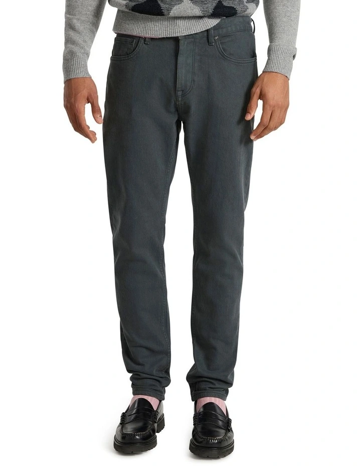 Jordan Slim Leg Jean in Charcoal image 2