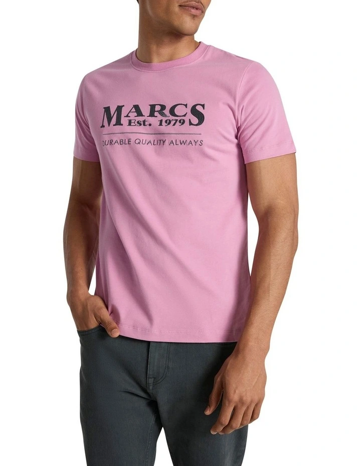 Marcs Tee in Rich Pink image 1