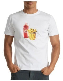 Hot Chip Tee in White