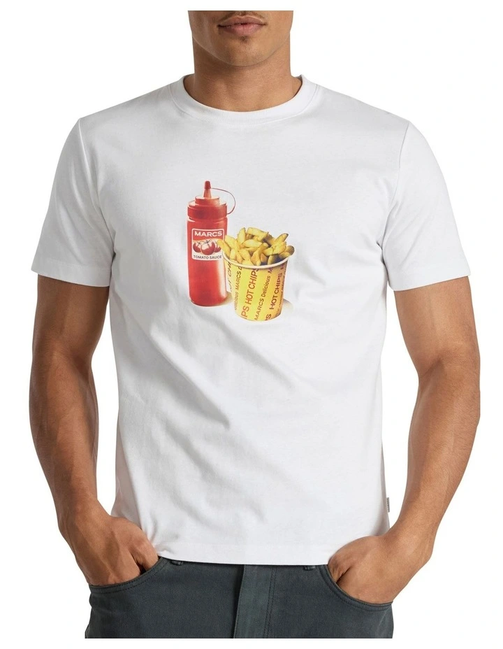 Hot Chip Tee in White image 1