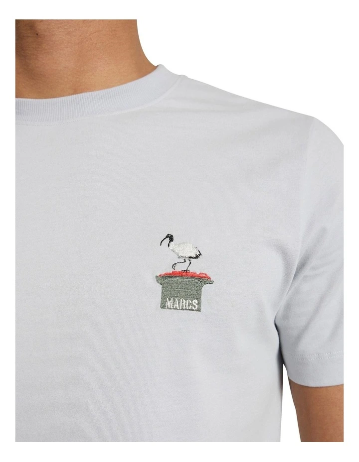King of the Bin Tee in Grey image 3