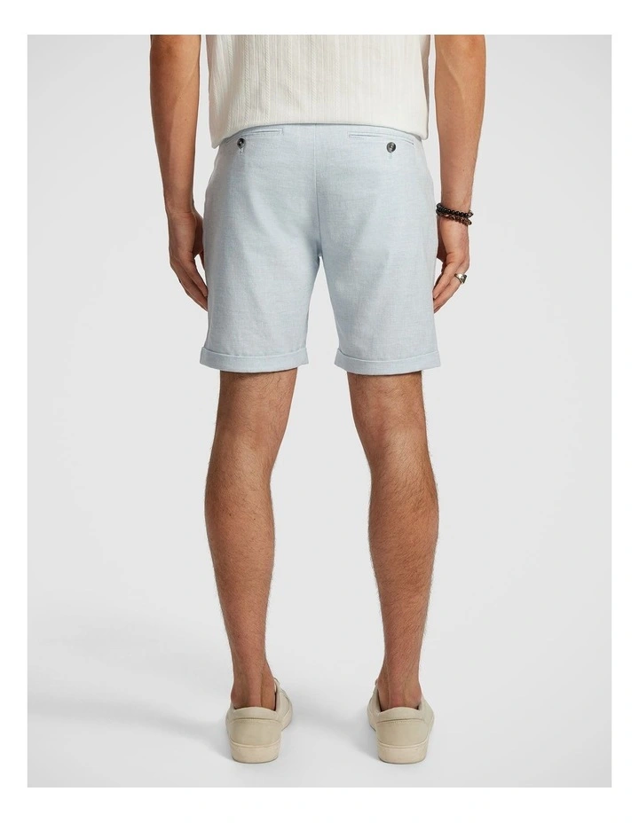 Panama Linen Chino Short in Ice Blue image 2
