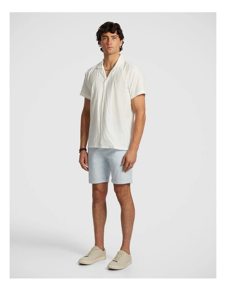Panama Linen Chino Short in Ice Blue image 5
