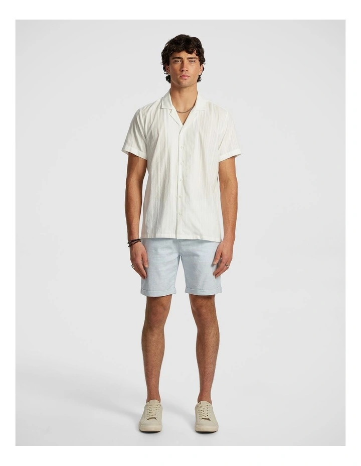 Panama Linen Chino Short in Ice Blue image 6