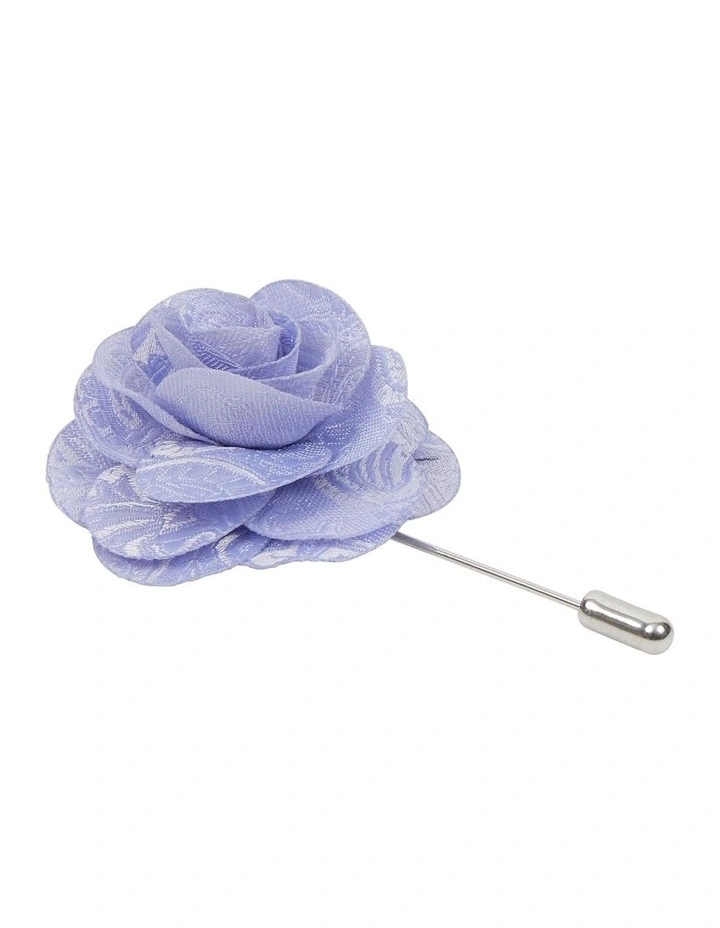 Lilac Floral Lapel Pin in Lilac image 1