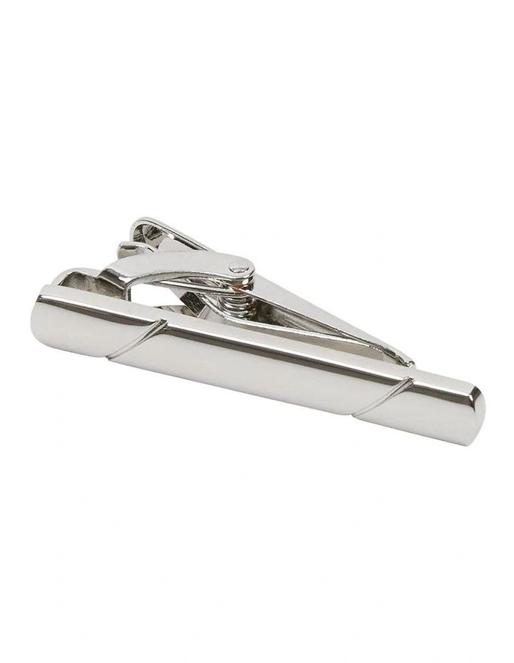 Jacques 4 Cm Tie Bar in Silver image 1
