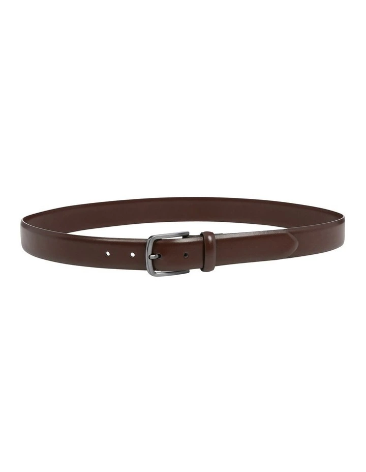 Marc Burnished Belt in Chocolate image 2