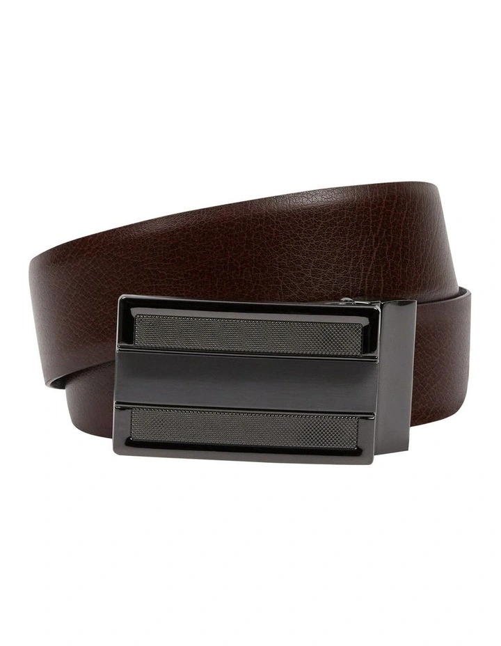 Rowan Textured Belt in Black/Choc image 2