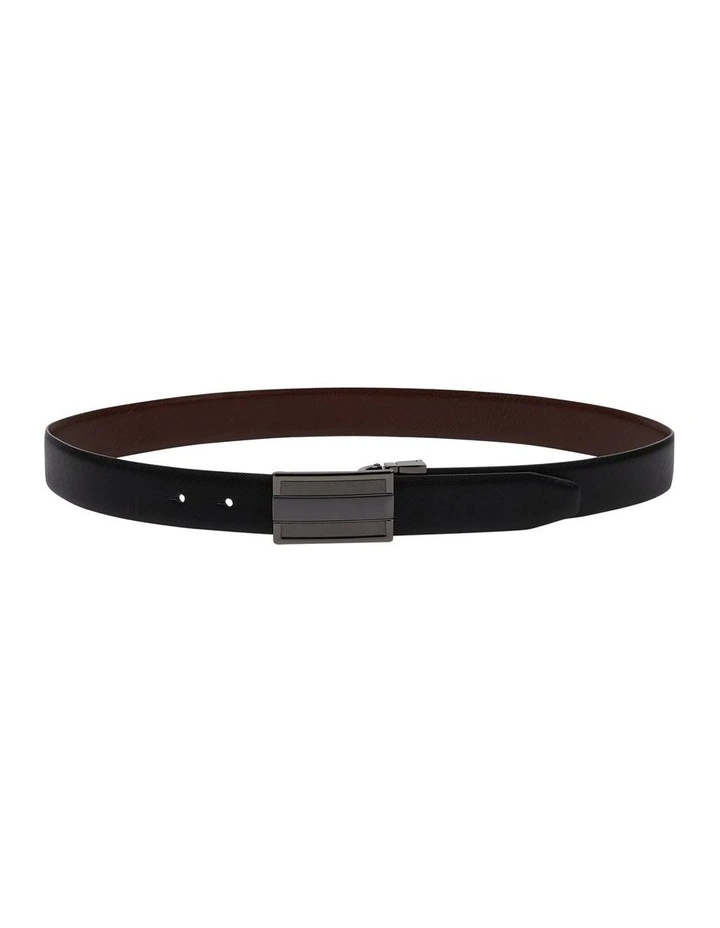 Rowan Textured Belt in Black/Choc image 3