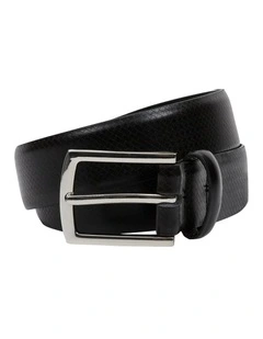 Vegas Textured Belt in Black