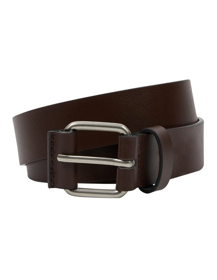 Stellen Leather Belt in Chocolate image 1