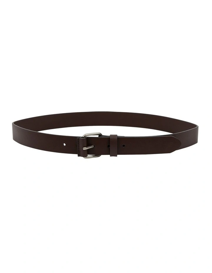 Stellen Leather Belt in Chocolate image 2