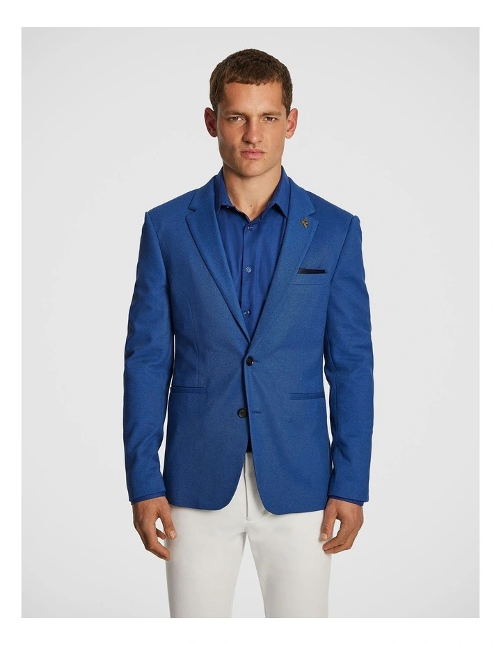 Taranto Knitted Blazer in Blue image 1