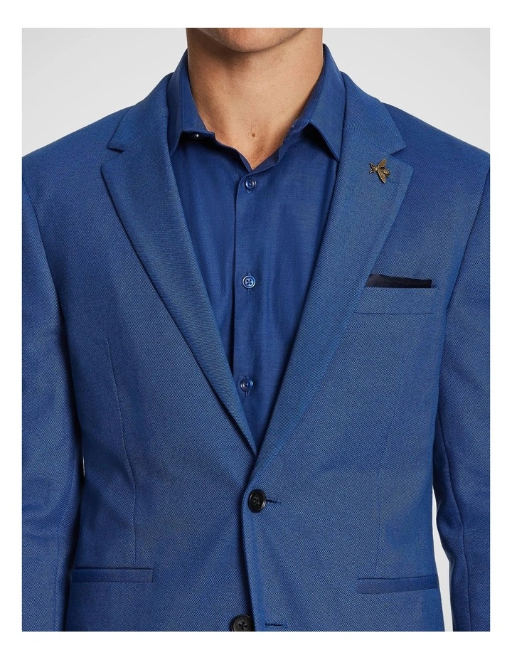 Taranto Knitted Blazer in Blue image 3