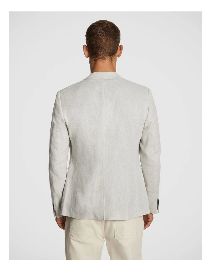 Palermo Linen Jacket in Grey image 2
