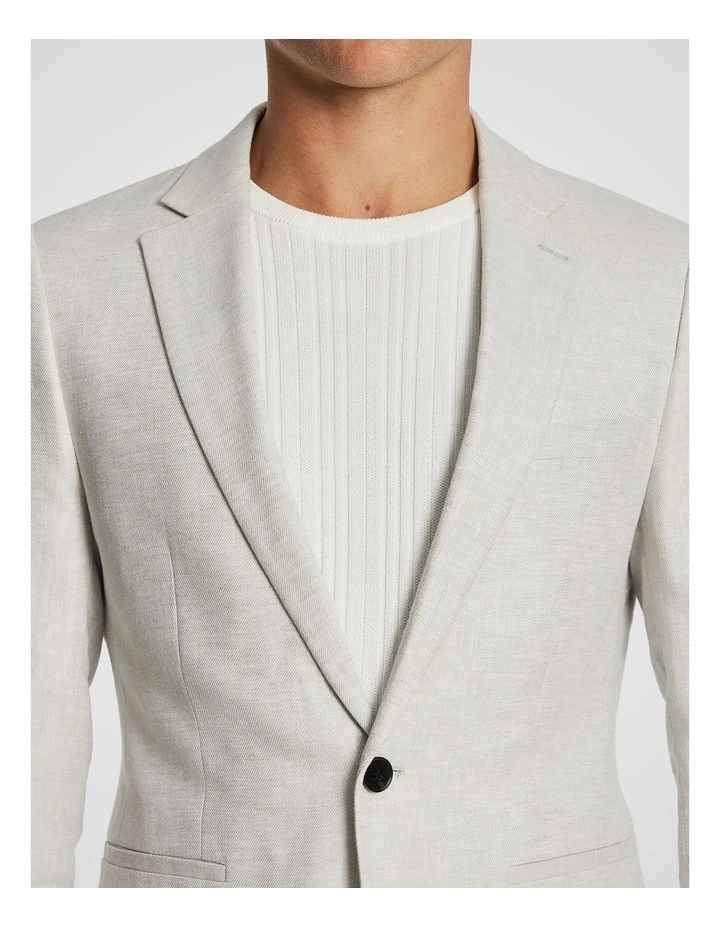Palermo Linen Jacket in Grey image 3