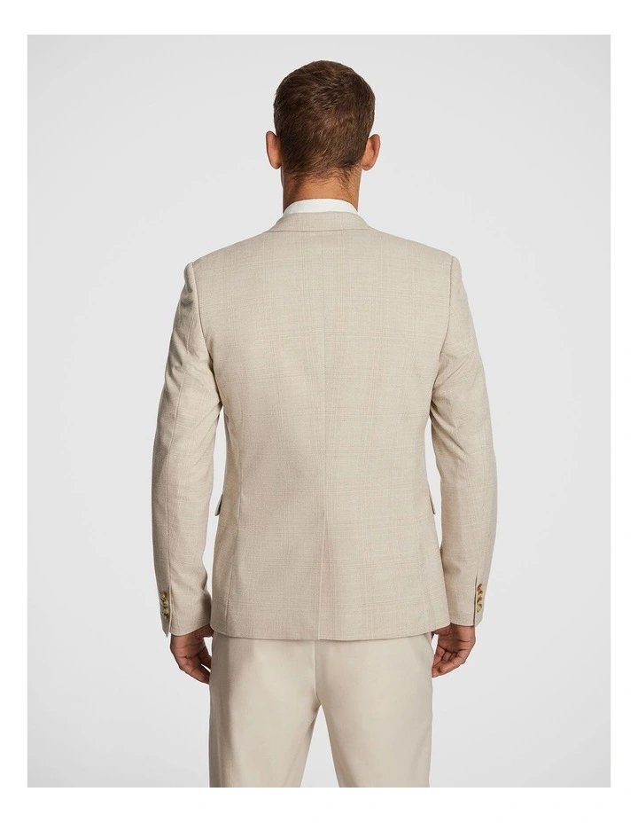 Parma Check Blazer in Natural image 2