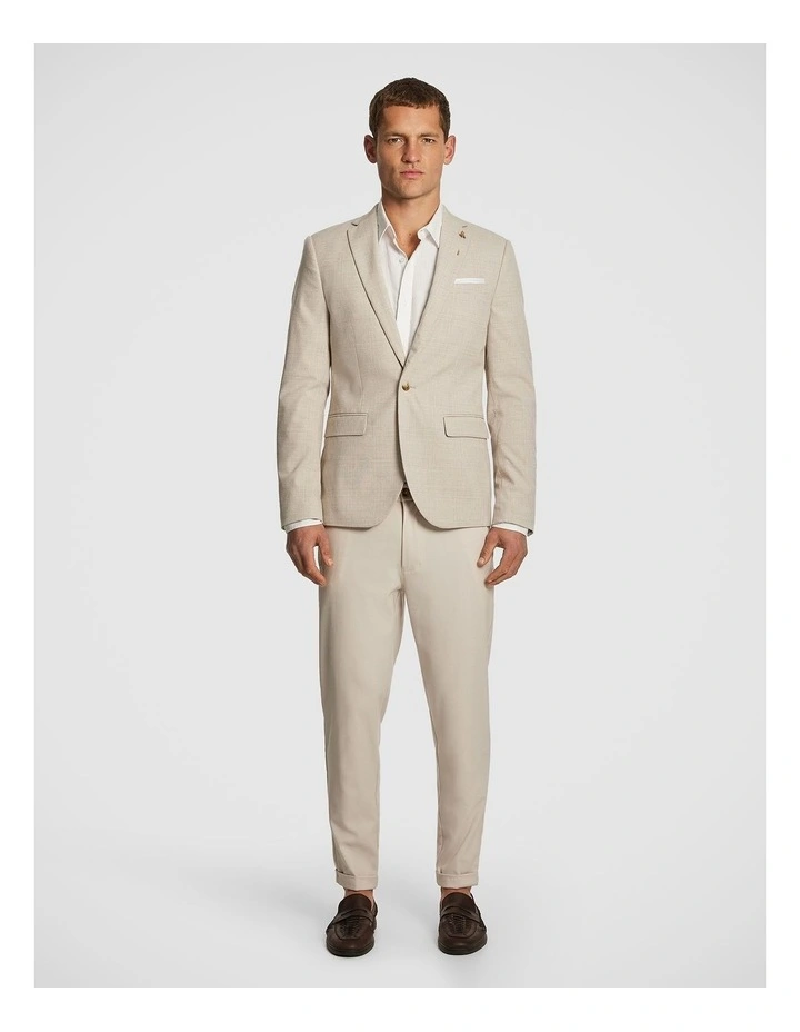 Parma Check Blazer in Natural image 6