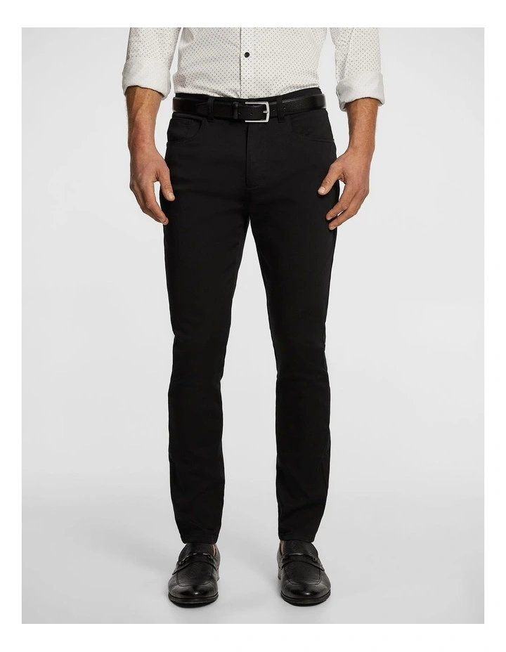Andrea Skinny Chino in Black image 1