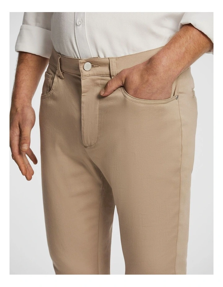 Andrea Skinny Chino in Tan image 3