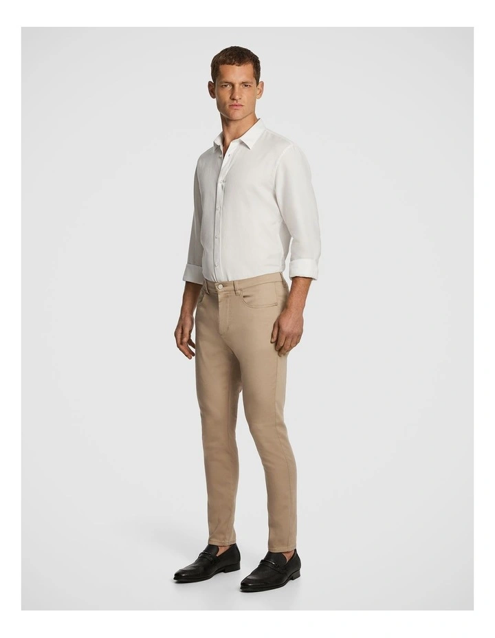 Andrea Skinny Chino in Tan image 4