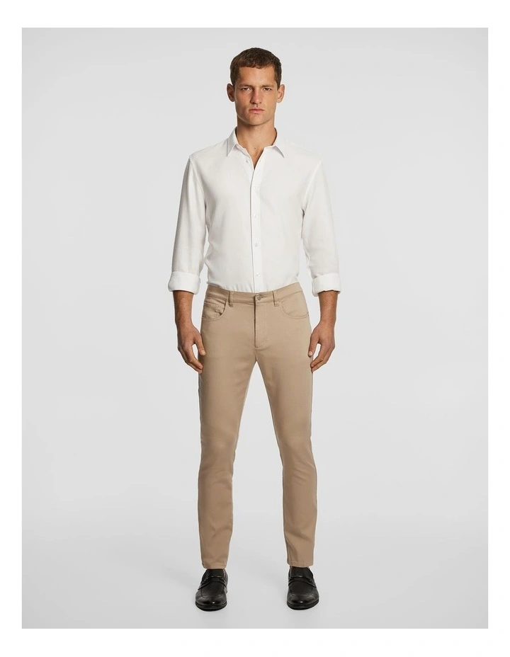 Andrea Skinny Chino in Tan image 5