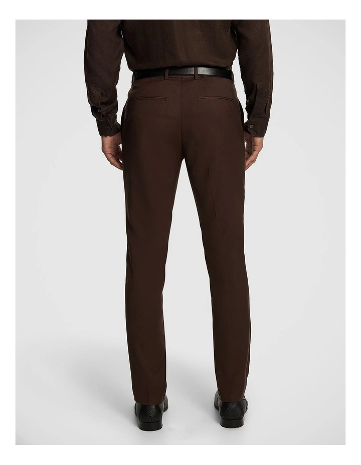 Dimitri Skinny Dress Pant in Chocolate image 2