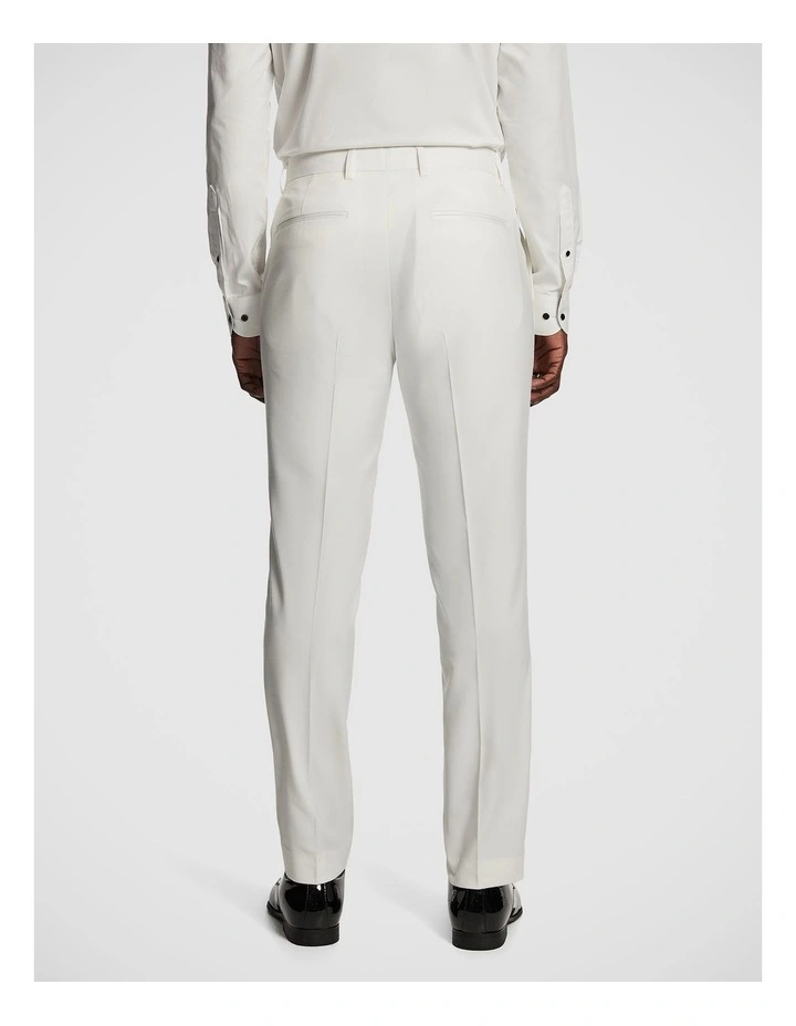 Royale Jacquard Dress Pant in White image 2