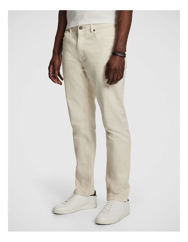Haylen Straight Jean in Off White image 3
