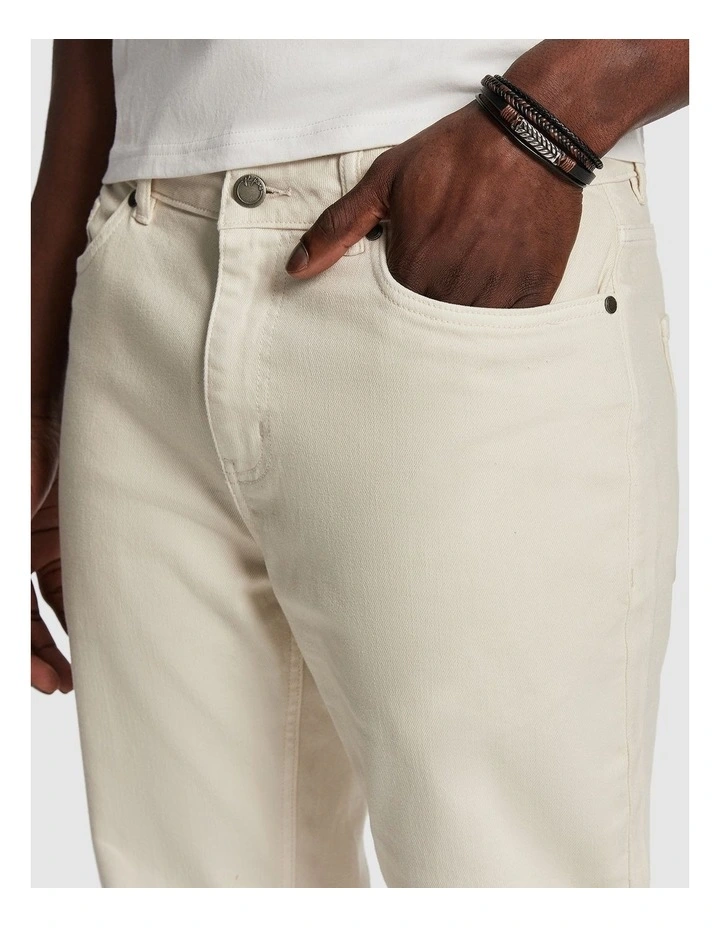 Haylen Straight Jean in Off White image 4