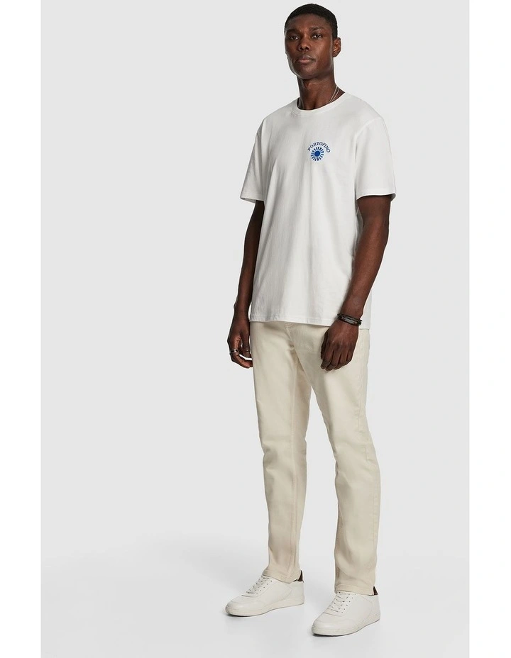 Haylen Straight Jean in Off White image 5