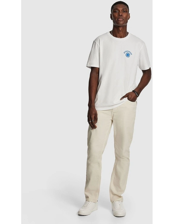 Haylen Straight Jean in Off White image 6