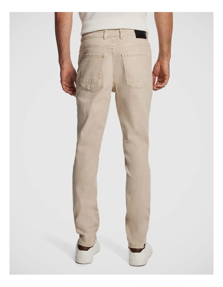 Kai Slim Tapered Jean in Natural image 2