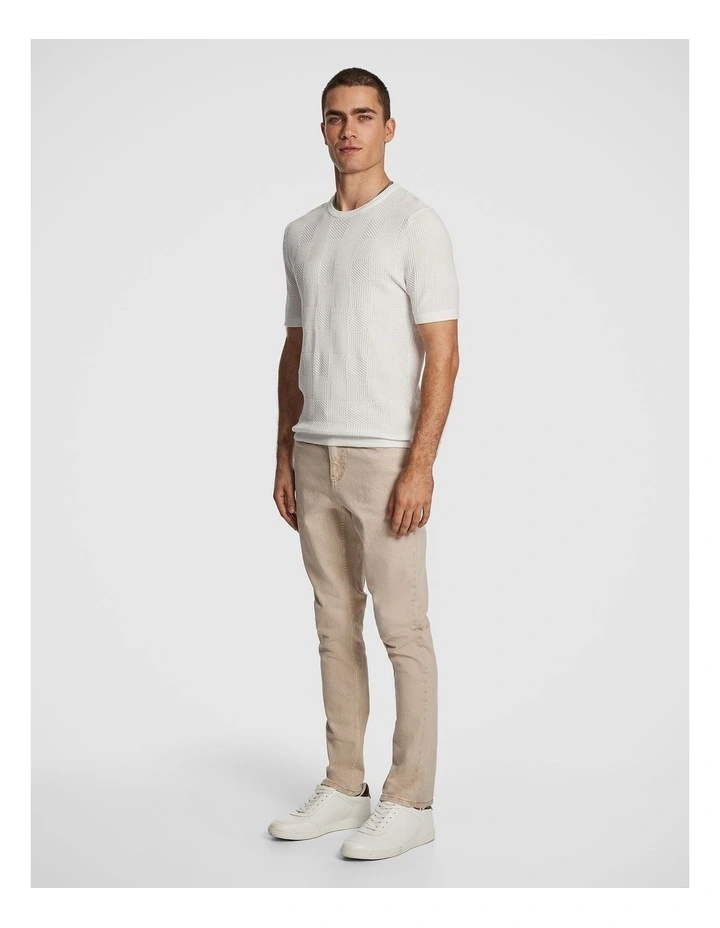 Kai Slim Tapered Jean in Natural image 5