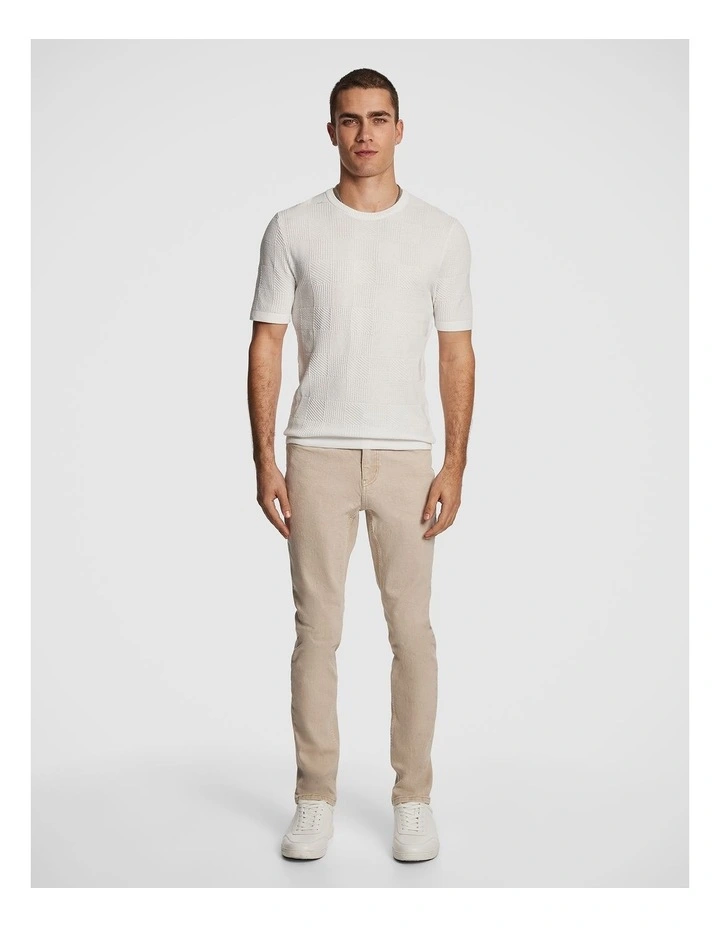 Kai Slim Tapered Jean in Natural image 6