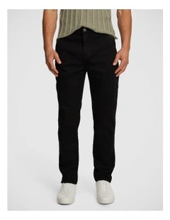 Jack Utility Slim Jean in Black