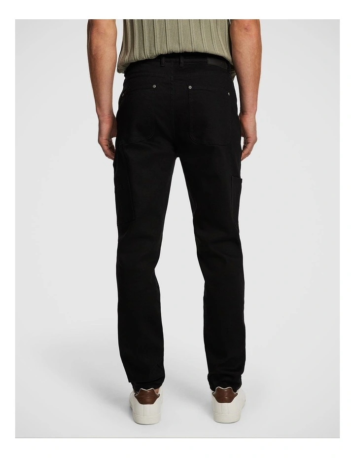 Jack Utility Slim Jean in Black image 2
