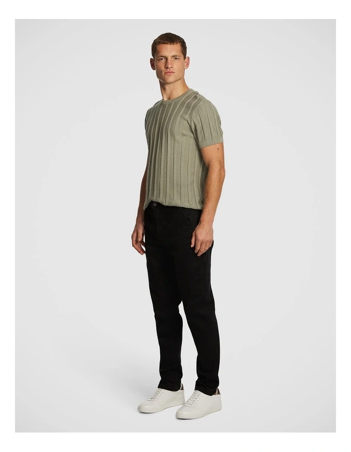 Jack Utility Slim Jean in Black image 4