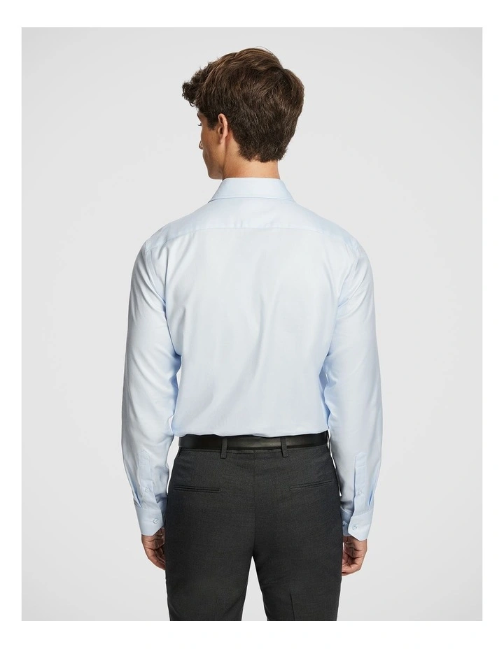 Maximum Two Ply Cotton Premium Slim Dress Shirt in Ice Blue image 2