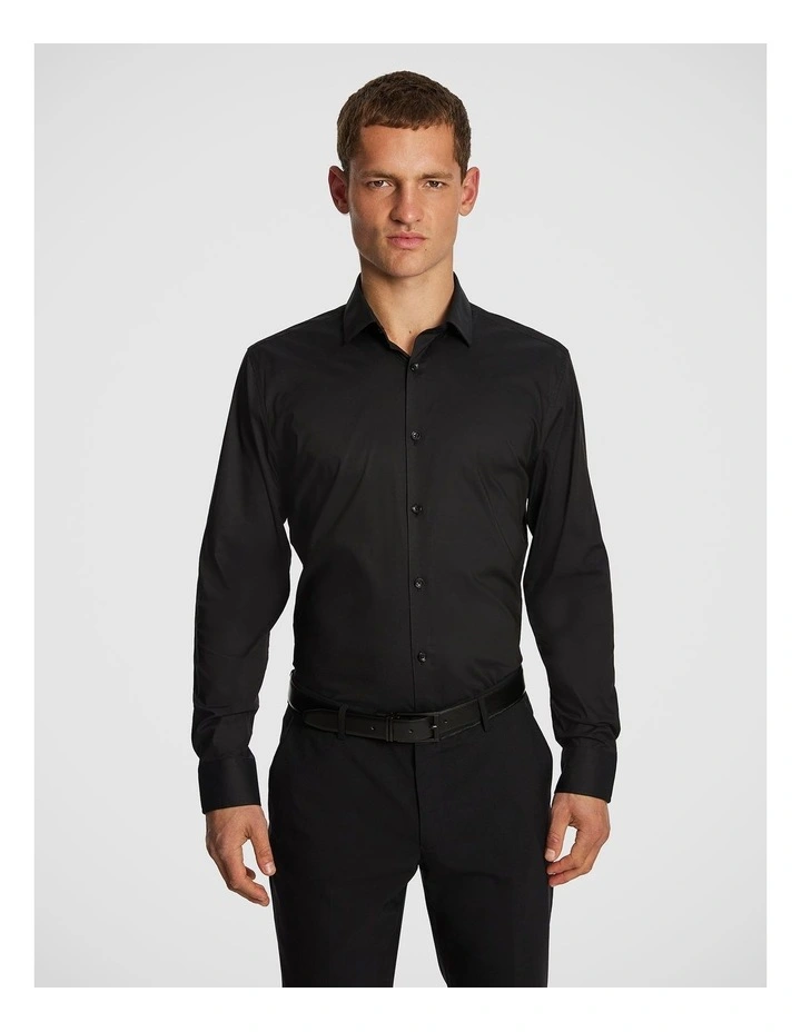 Madmax Slim Dress Shirt in Black image 1