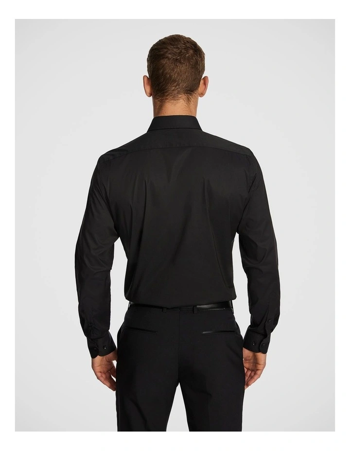 Madmax Slim Dress Shirt in Black image 2