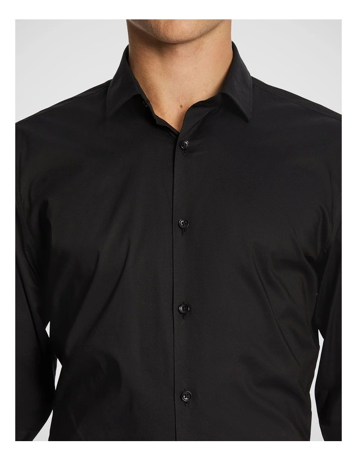 Madmax Slim Dress Shirt in Black image 3