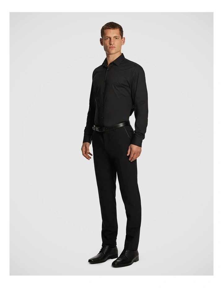 Madmax Slim Dress Shirt in Black image 4