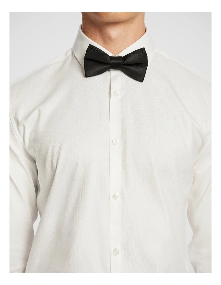 Regent Super Stretch Printed Dress Shirt in White image 3