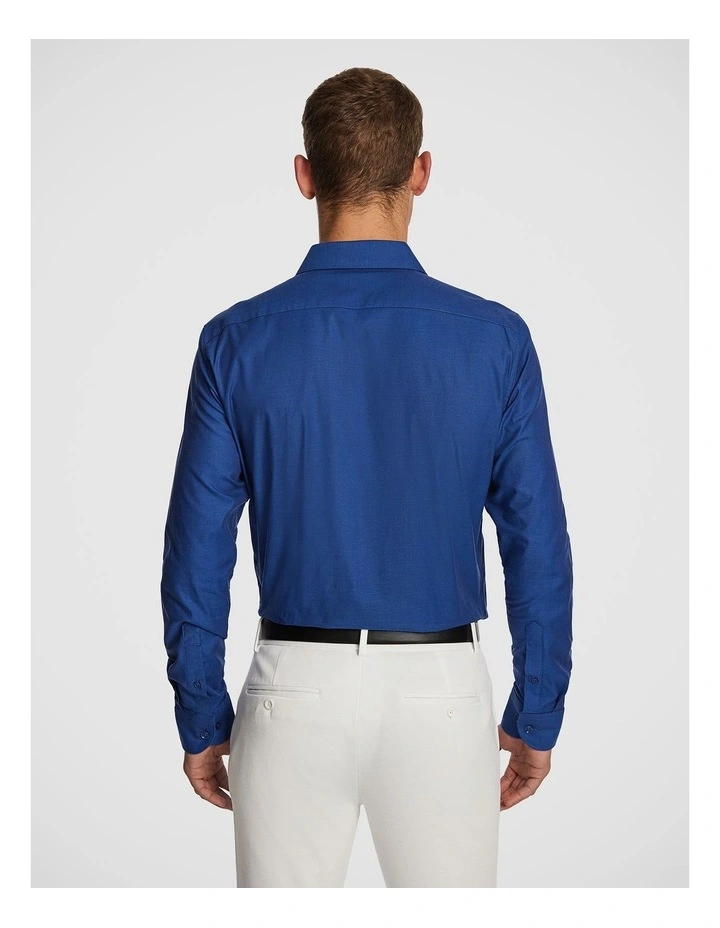 Milos Slim Dress Shirt in Bright Cobalt image 2