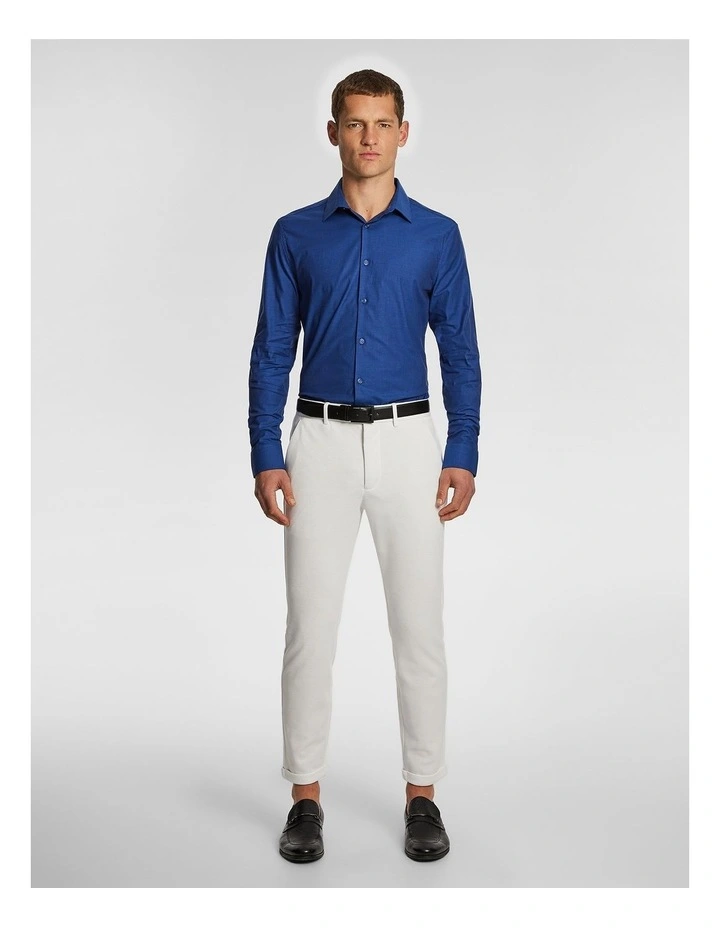 Milos Slim Dress Shirt in Bright Cobalt image 5