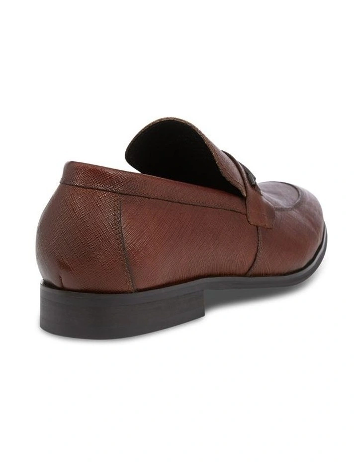 Riccardo Textured Leather Loafer in Tan image 2