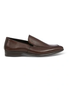 Mercer Textured Loafer in Chocolate