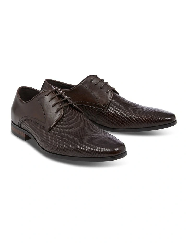 Michel Textured Shoe in Chocolate image 5