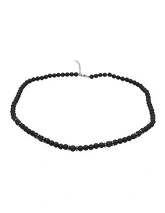 Graphite Beaded Necklace